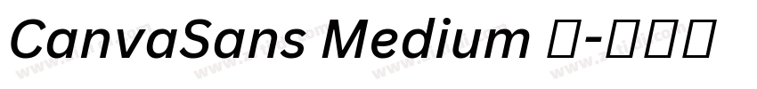 CanvaSans Medium 中字体转换 CanvaSans Medium 中字体转换